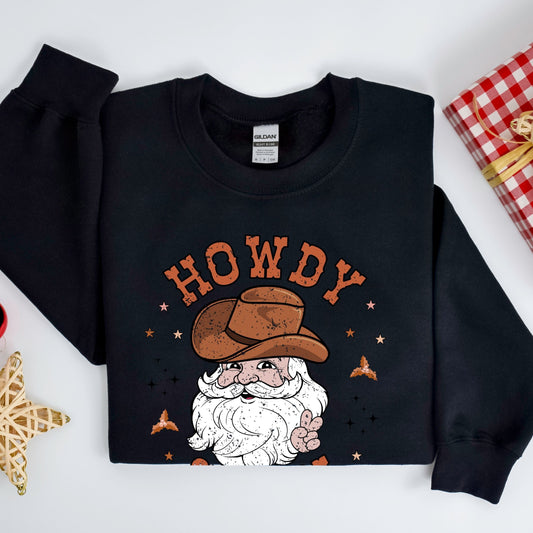 Cowboy Santa Crewneck