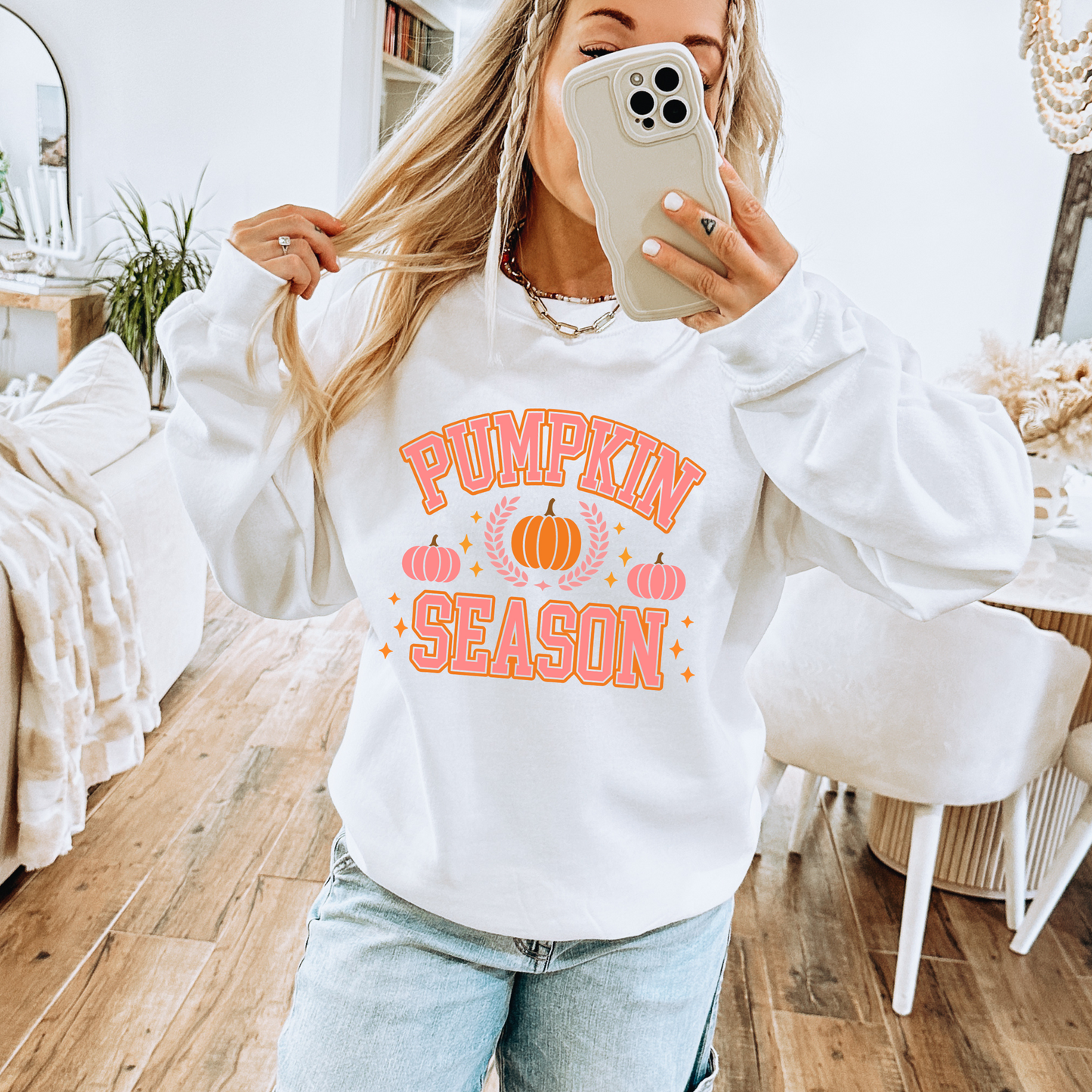 Pumpkin Season Varsity Pullover