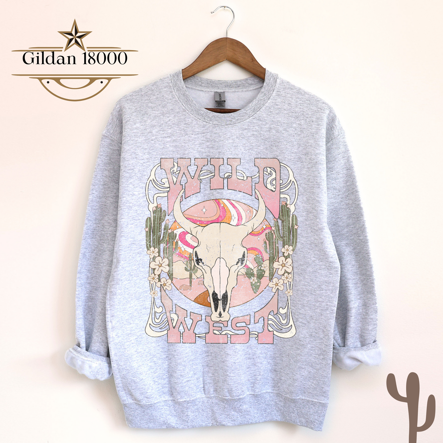 Wild West Skull Sweatshirt